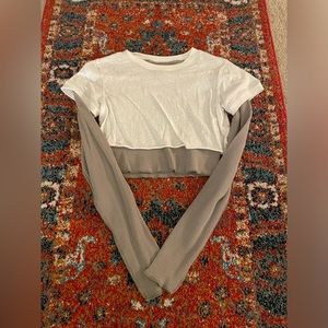 Urban Outfitter’s long sleeve cropped shirt. Size S.
